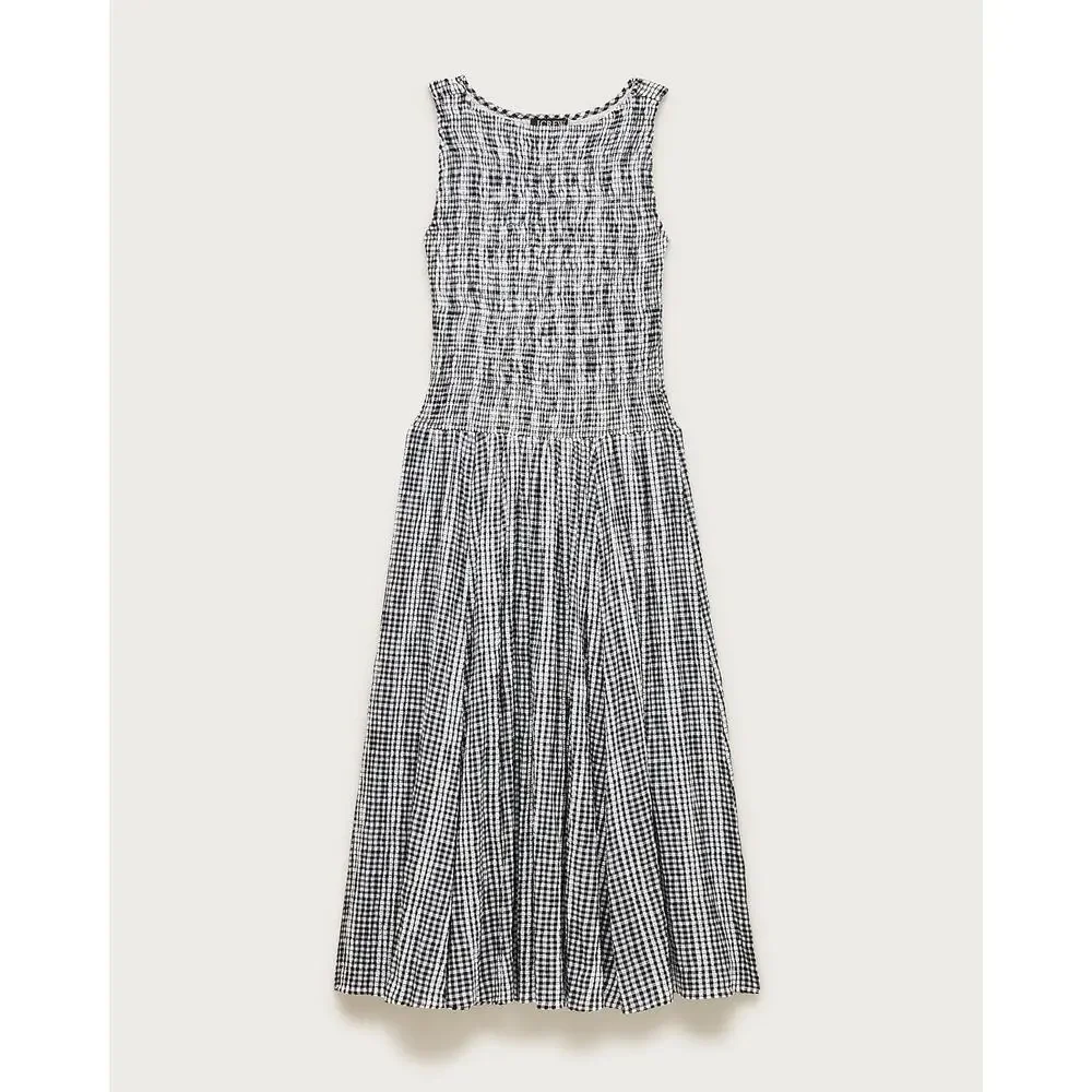 J.Crew Lina midi dress in gingham PS